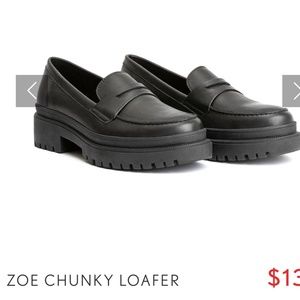 Portland Leather Patina Black Chunky Loafers